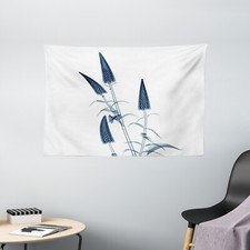 Flower Wide Tapestry X-Ray View of a Blossom