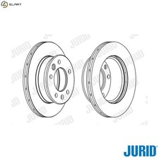 2x BRAKE DISC 569122J FOR VW