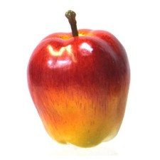 Artificial Red Yellow Apple Cortland Large Shiny Plastic Fruit Round Apples Fake