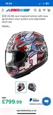 Arai RX-7V Evo Haga WSBK Motorcycle Helmet Full Face SIZE SMALL