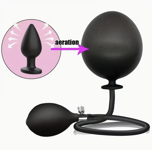 Inflatable anal butt plug ass - plug,