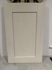 IVORY PAINTED GRAINED SOLID  OAK KITCHEN DOOR 450 WIDE x 720mm HIGH  STOCK DZ583