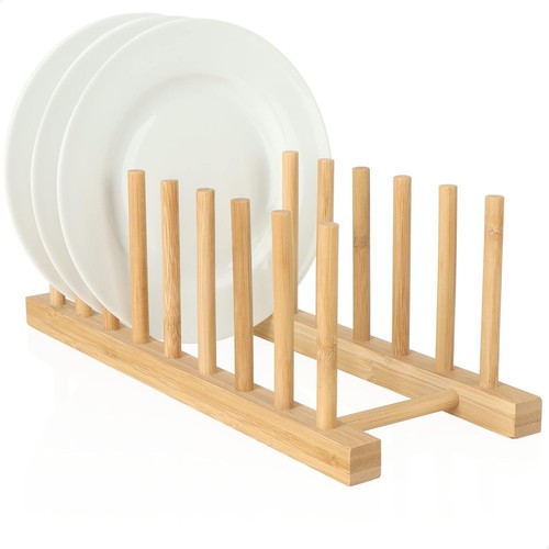 Wooden plate rack stable dish - plate,