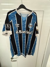 Gremio 2021 Home Shirt With Rare Patches Brazilian Football Umbro