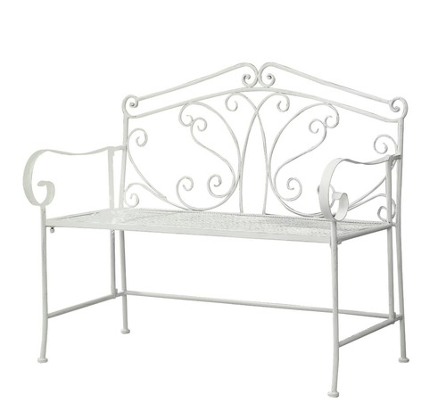 Metal garden bench - metal, patio