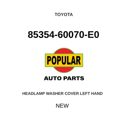 Genuine toyota headlamp washer - headlamp,