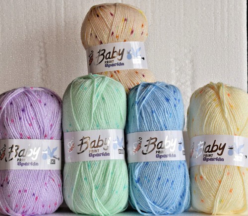 Baby print sparkle wool - sparkle,
