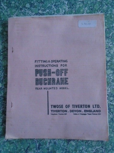 Twose push off buckrake rear - push-off,
