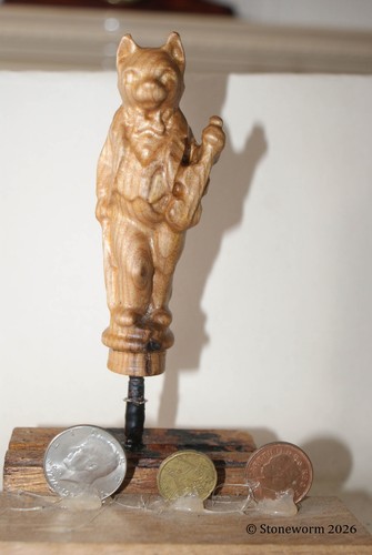 Violin playing cat walking - playing,