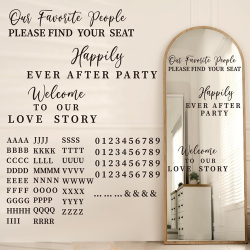 Pcs wedding mirror welcome - wedding,