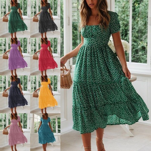 Women floral boho - women, dress