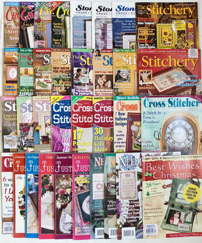 Various cross stitch magazines - various,