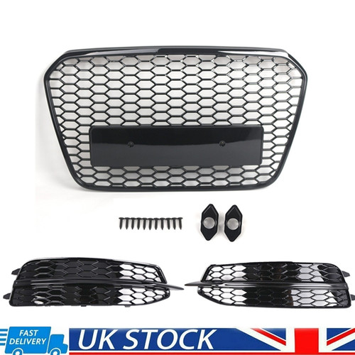 Front honeycomb grille - grille+2x, fog