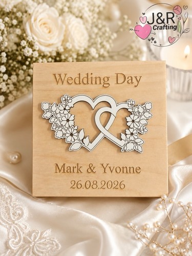 Personalised wedding money box - personalised,
