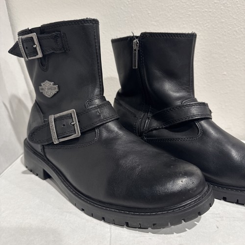 Harley davidson leather boots - leather,