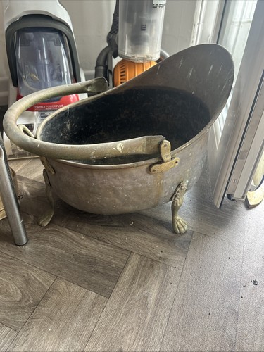Vintage brass and cooper - cooper, coal