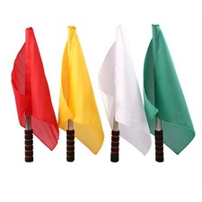 Soccer referee flags Football