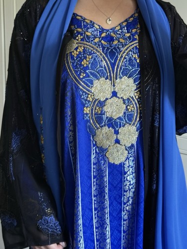Emirati mukhawar dress kaftan - dress,