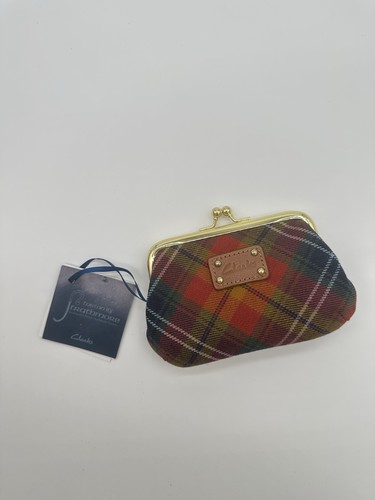 Clarks tartan wool purse - wool,