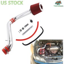 Polished For Honda Accord 2.2L 2.3L 94-02 Cold Air Intake Induction Kit + Filter