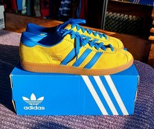 Adidas Originals - Malmo City Series - Yellow Blue UK Size 8.5 - 80s Casual