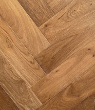 15mm Smoked Oak Herringbone Parquet Engineered Wood "SAMPLE"
