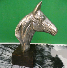 Aubaho Sculpture horse 19cm bust horse head statue figure