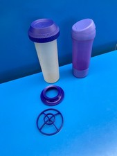 1 Tupperware Shaker Vintage Dosing Glass Dressing 700ml + Eco Bottle