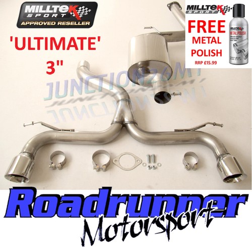Focus st225 milltek exhaust - exhaust, 3"