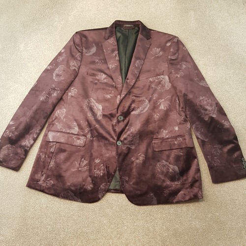 Mens jacket 48l burgundy - m&s,