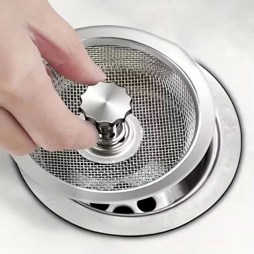 Stainless steel sink - steel, strainer