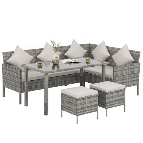 Outsunny 5pcs rattan - 5pcs,