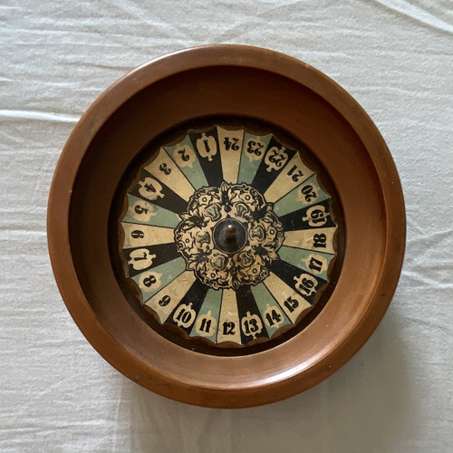 Vintage wooden roulette wheel - vintage,