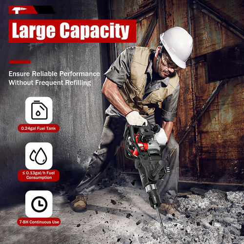 Petrol jack hammer concrete - petrol,