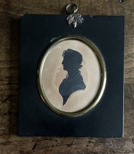 Antique Portrait Silhouette Of