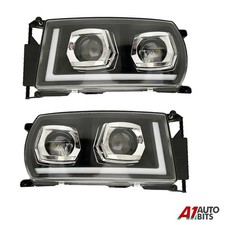 Pair LED Headlights with DRL For Scania R P G S Series Truck 24V Left + Right