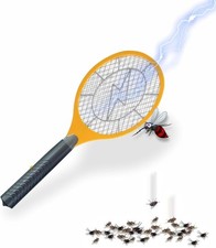 Electric Fly Swatter Bug Zapper Racket – Battery Operated Handheld Insect Killer