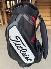 Titleist Tour/Staff Bag - 6-Way Divider -  Black, White & Red