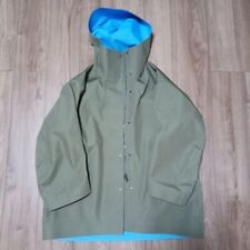 Uniqlo MARNI Block Tech Half Coat Raincoat Khaki × Blue JAPAN Size M (US S)