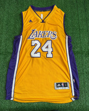 Los Angeles Lakers Adidas Kobe Bryant #24 Yellow Swingman Large Adult Jersey NBA