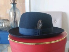 Christies Wool Felt Navy Blue