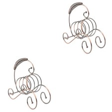  2 Count Kitchen Rack Globe Drinks Cabinet Pipe Shelving Hanging Bottle