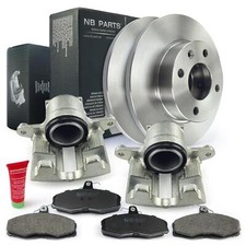 2x Brake Caliper + Brake Discs