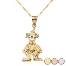 Auguste Clown Pendant Necklace