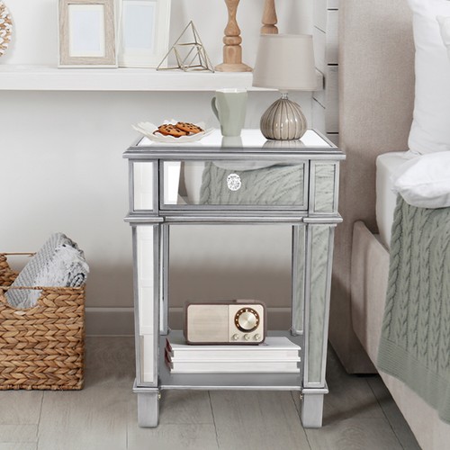 Drawer mirrored accent end - accent,