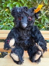 Steiff black mohair bear