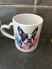 Boston terrier heart handled Mug