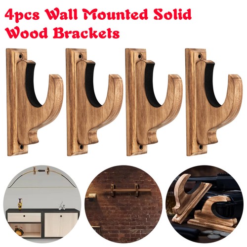 4pcs solid wood wall - solid, mounted