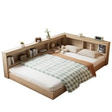 Wooden Storage Bed Frame With