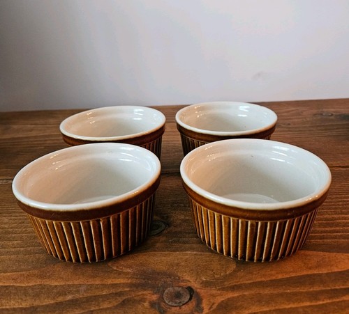 Vintage rayware brown ribbed - vintage,